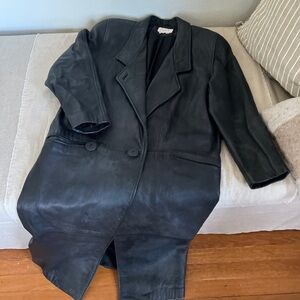 Vintage Cassidy Black Leather Jacket for Women